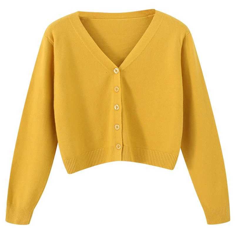 Knitted Sweater Women Cardigans New Long Sleeve V-Neck Black Knit Sweater Cardigan Women Tops Knitwears Sueters De Mujer Q1153T251125