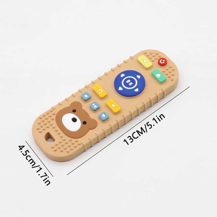 Childrens silicone teething remote control baby mouthing period soothing teething remote control toys silicone teeth G251125