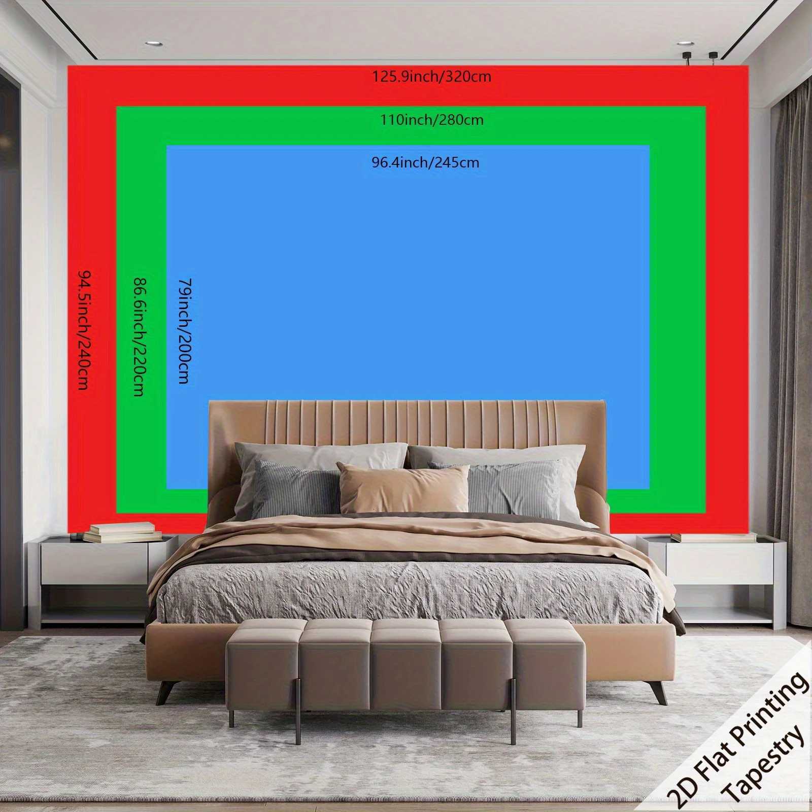 Winter Snow Window Tapestry Red Gold Christmas Tree with Twinkling LightsFestive Wall Art for Bay Window and Living Room DecorM251125