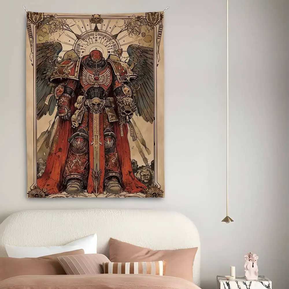 Game T-Total War W-WARHAMMER Tapestry Bedroom Living Bar Garden Outdoor Microfiber festival Decoration Background Art BannerM251125