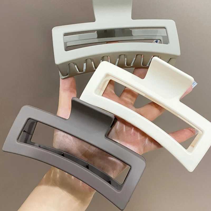 Korean womens plastic hair clips hair clips headwear large-sized hair clips crab buckets fashionable decorative hair accessoriesT250425