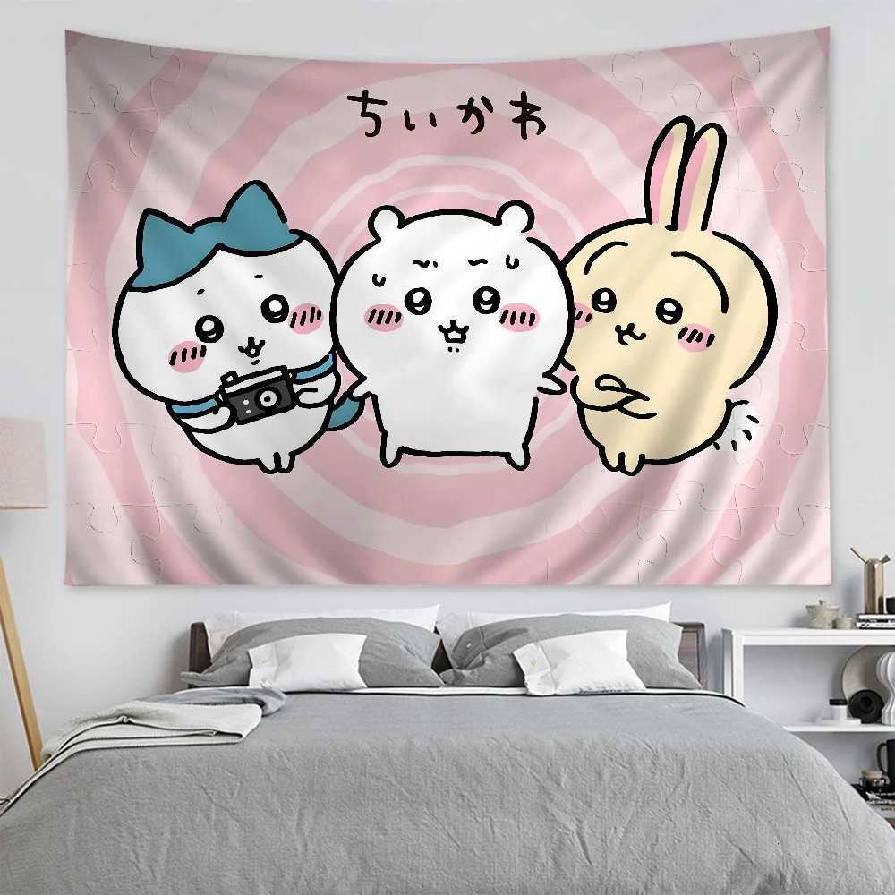 Cute CChiikawaS Cartoon Tapestry Bohemian Wall Tapestries Mandala Wall Hanging SheetsM251125