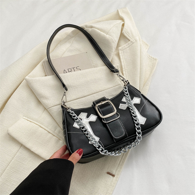 2025 New Designer Bag Free Delivery Shoes By Korean Version Contrasting Color Underarm Women's Autumn Style 2023 Fashion Casual Small Square Bag,