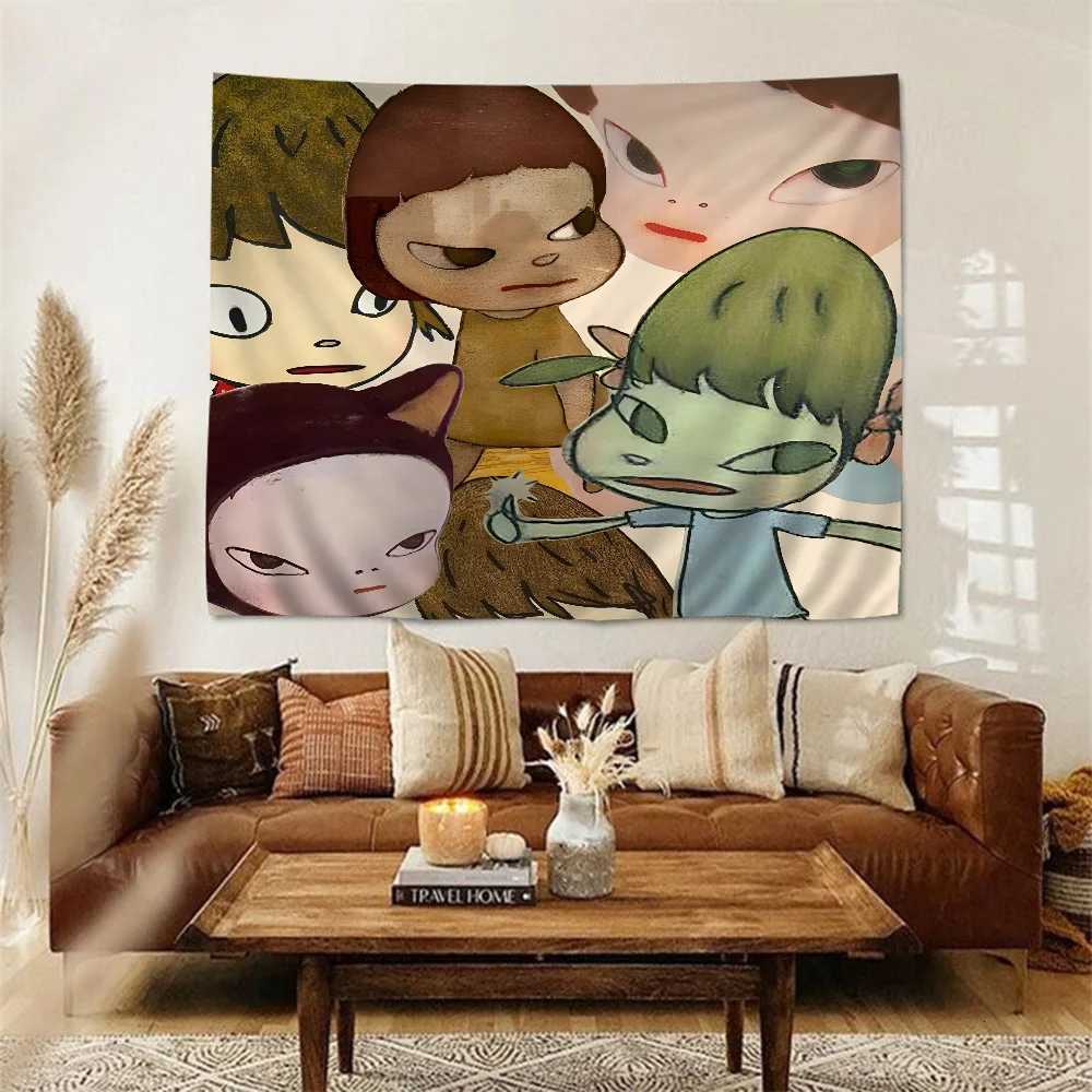 Yoshitomo Nara Anime Tapestry Art Science Fiction Room Home Decor Wall Art DecorM251125