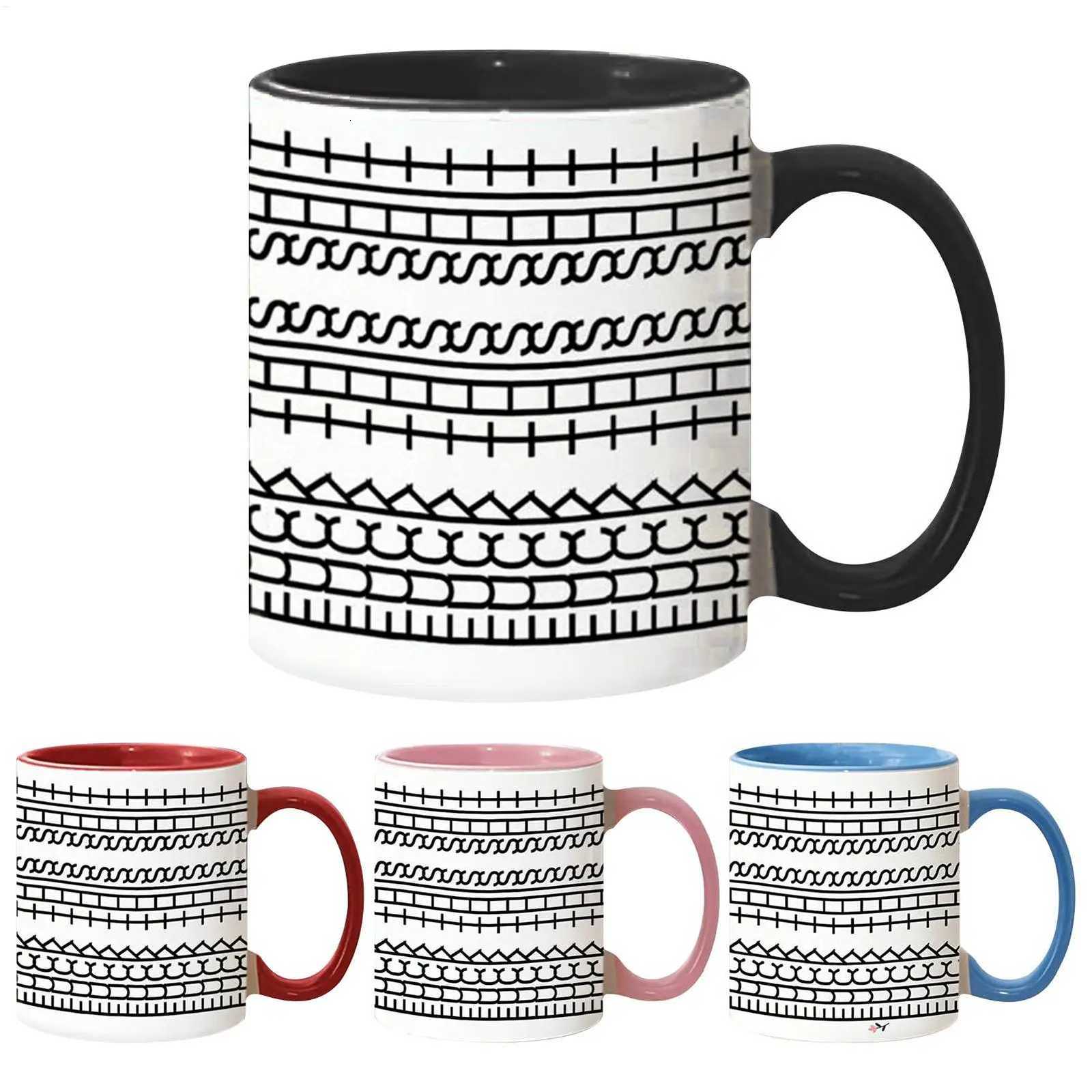 Ceramic Mug Office Water Cup Breakfast Milk Novelty Cup Coffee Milk Tea Water Cup Modern Coffee Lover Cup Drinking Cup 300ml Y251125