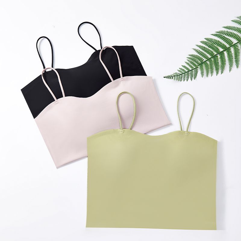 Fashionable Tube Top Innerwear Vest for Ladies: Adjustable Slingshot Style Without Metal Rings