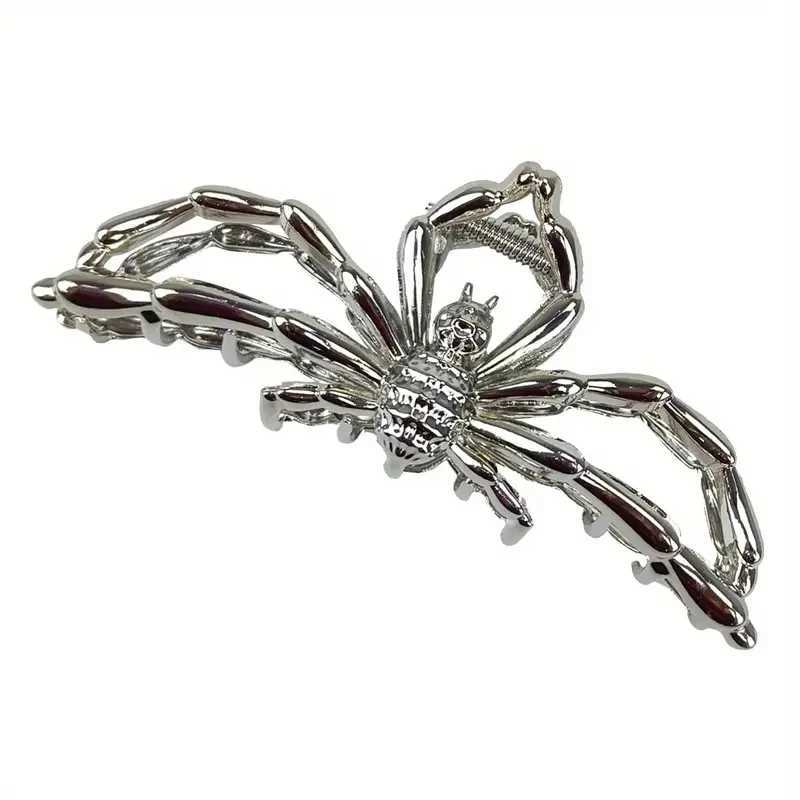 1 Spider Hair Clip Black Spider Claw Clip Large Metal Hair Clip Female Halloween Hair ClipT250425