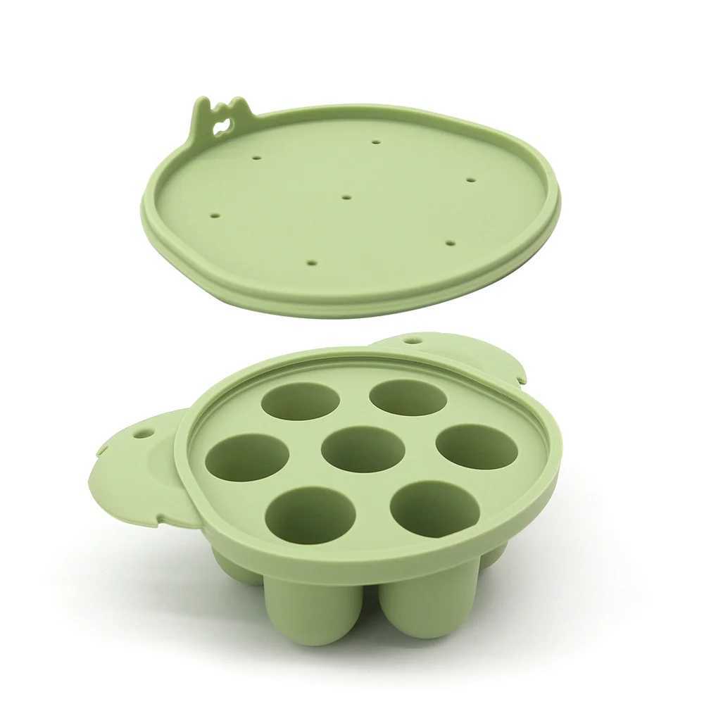 2PCS Baby Ice Pops Silicone Mold Ice Maker Animal Shapes Molds Baby Fruit Feeding Pacifier Teether Toy G251125