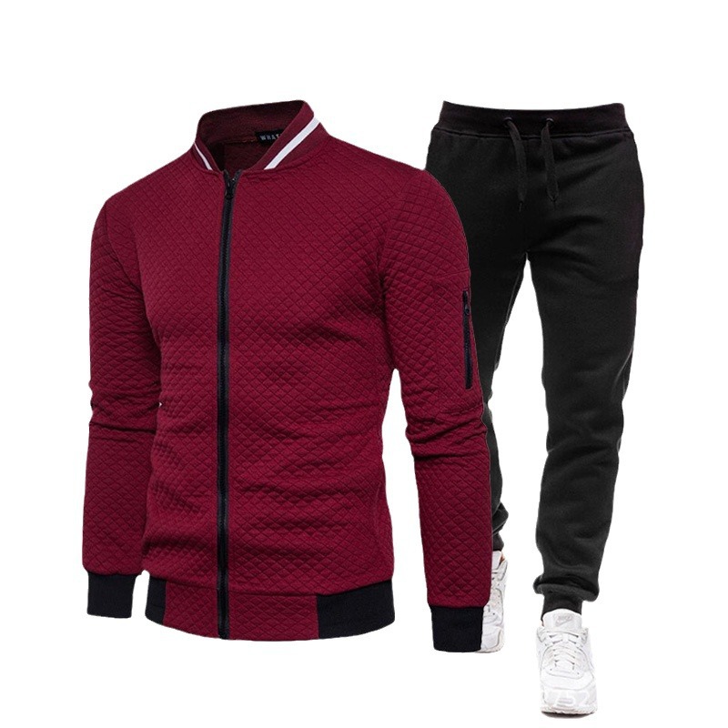 Men's Tracksuits Fashion Spring And Autumn Baseball Wear Pants Two-piece Set 2025 Outdoor Jogging Jacket Leisure Sports Suit