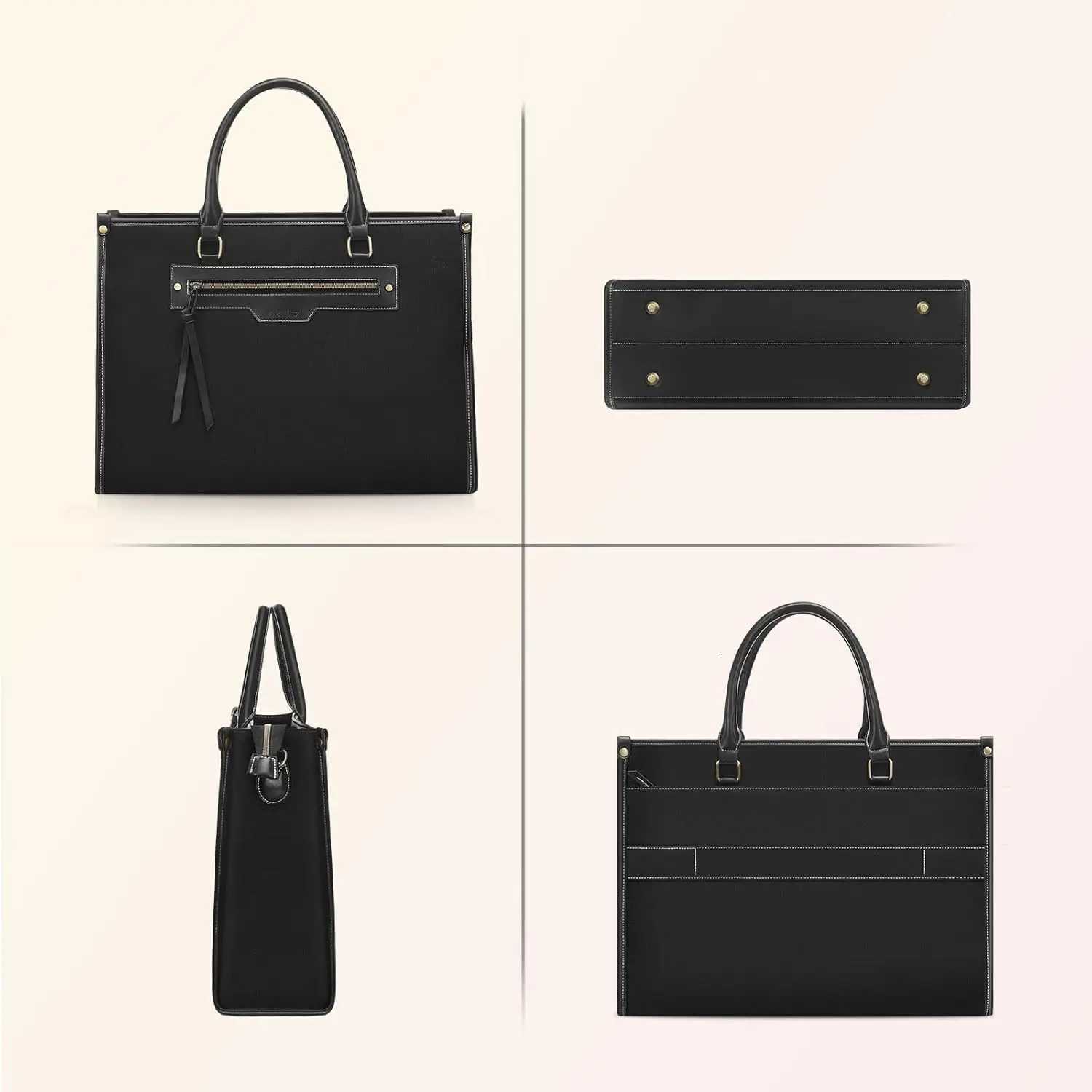 Woman Laptop Bag 156 inch Canvas Tote Bag Work Computer Messenger Shoulder Bag Casual Travel Office College Handbag BriefcaseT251125