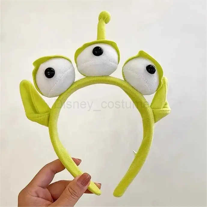 Disney Cartoon Ear Toy Story Headband Female Cute Alien Hair Girl Plush Doll Hair Accessories Childrens Party Christmas Role Playing Gift X250425