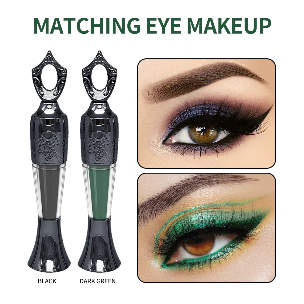Black black green Cole eyeliner waterproof durable natural smooth eye shadow stain free makeup products 250418