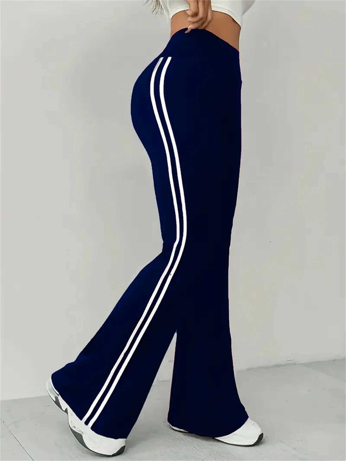 Womens ultra-thin casual Flare Pants high waisted fashionable micro pull rod Trouser 2025 spring and summer womens pants street fashion clothingC25042
