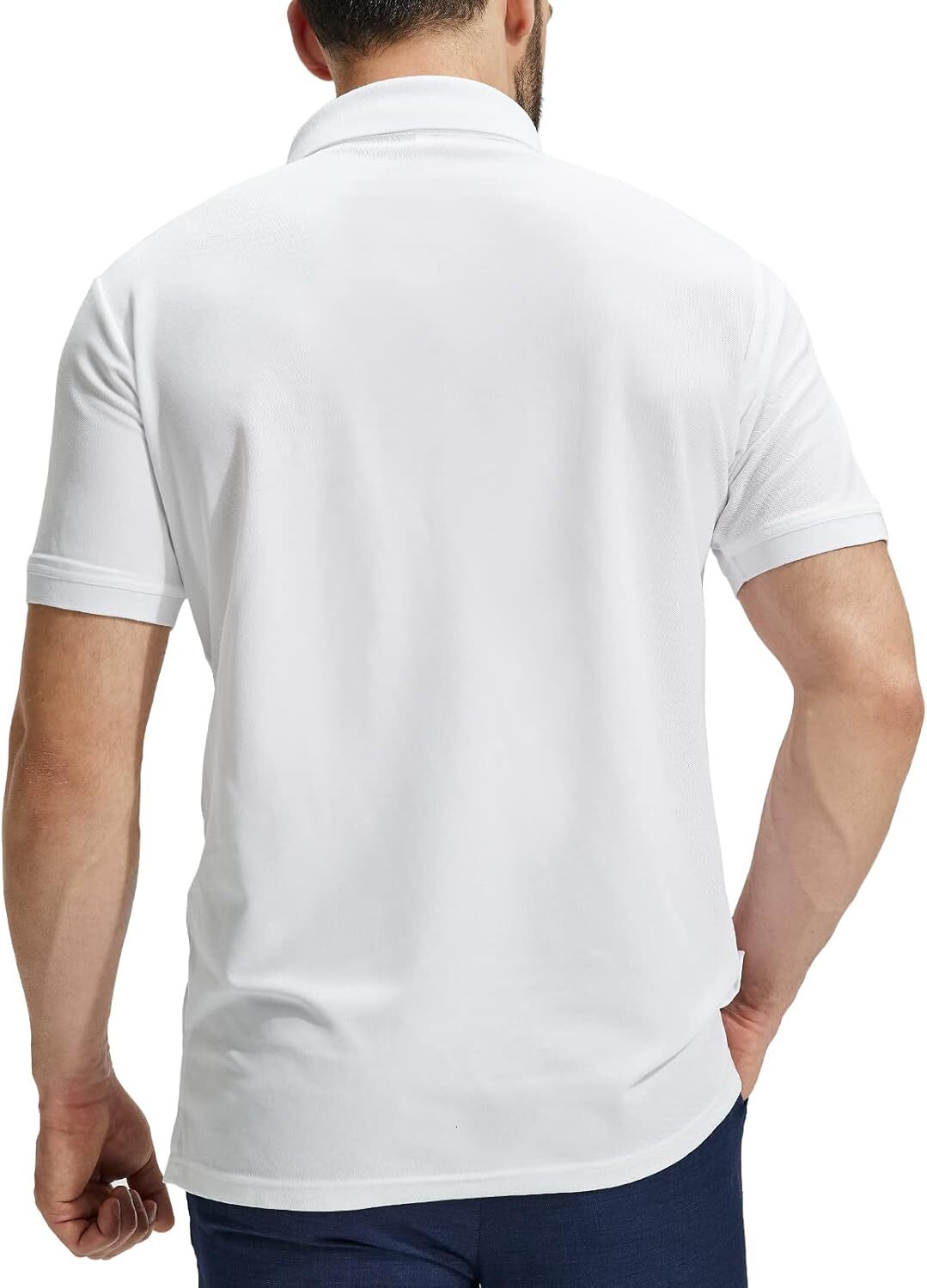 Mens Polo shirt Polo Shirts for Men Short Sleeve Quick Dry Polyester Collared Shirts Casual Golf Shirts simple fashion
