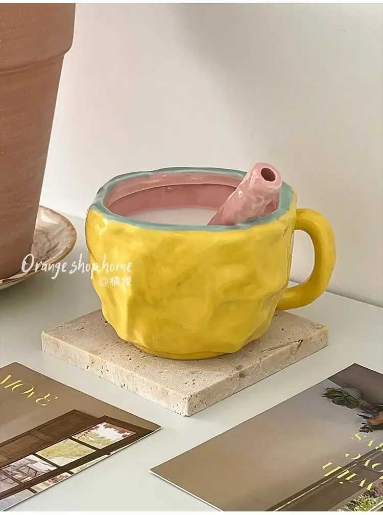 Desktop Ceramic Water Cup Home Personzed Fashion Breakfast Mug Premium Milk Coffee Mug Ceramic Water Cup Y251125