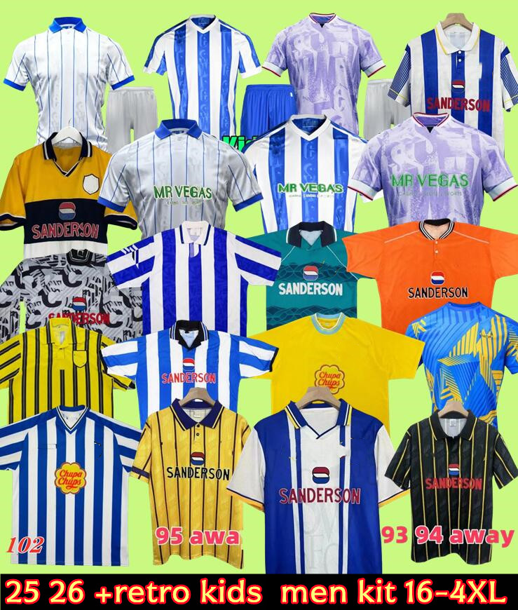 3XL 4XL 25 26 Sheffields Wednesdays soccer jerseys 2025 Will Vaulks Callum Paterson Michael Smith Tyreeq Bakinson Mallik Wilks football shirts 92 93 94 95 97 98 99