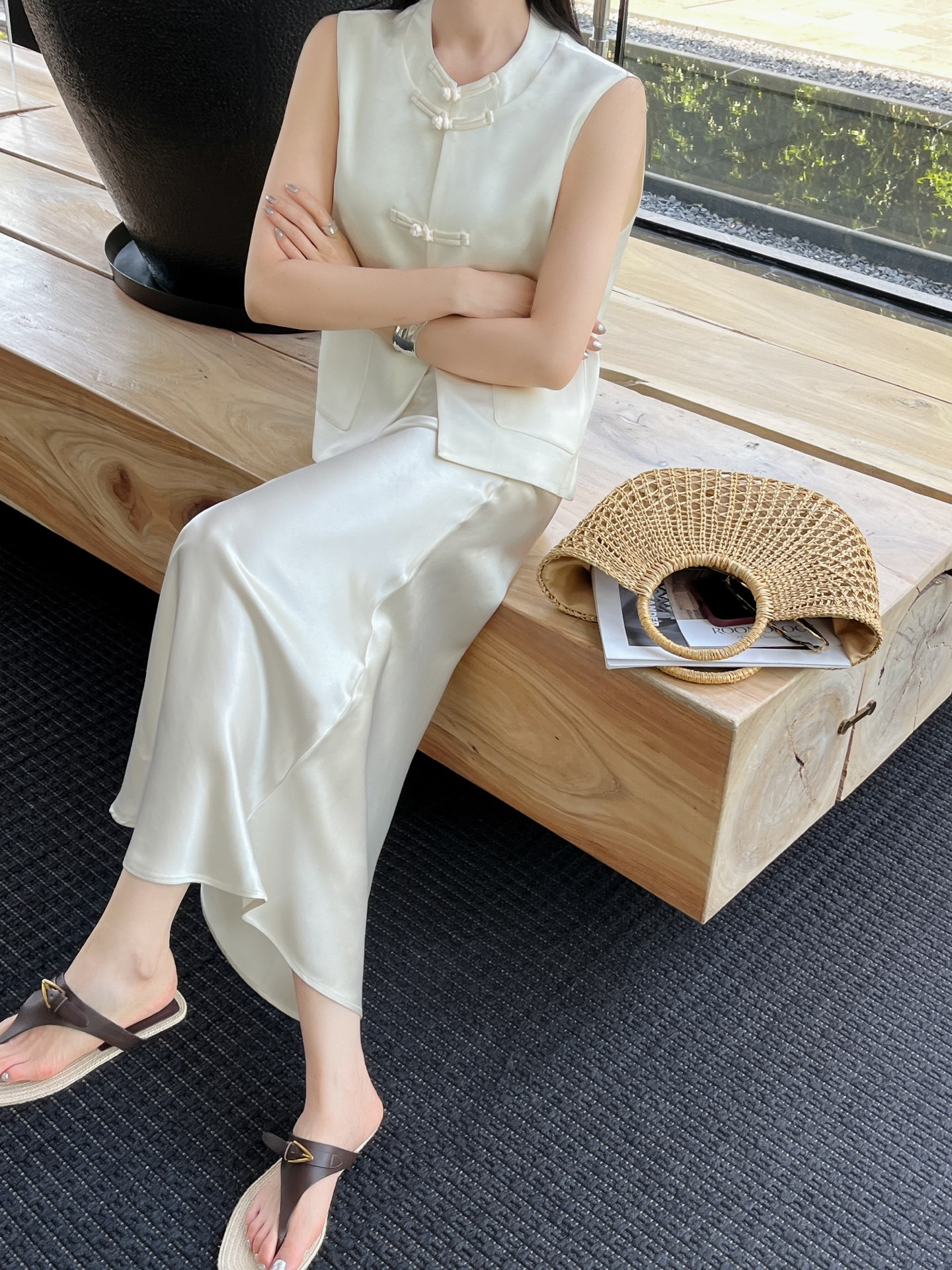 Womens Vest suits dress Vogue Paris Fashion Week Show Customized Fashion Tailored order.M27