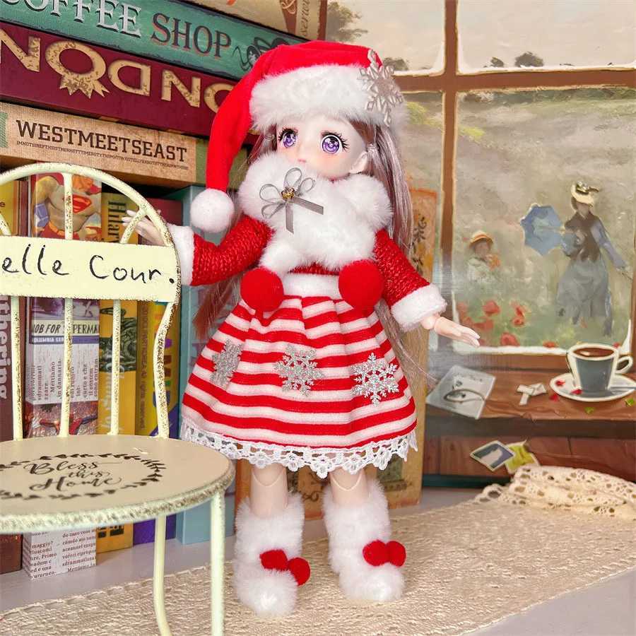 Cute Christmas Themed Doll Outfit for 1/6 BJD Dolls Childrens New Year Gift Toys Lovely Christmas Themed Clothes DressXJ251125