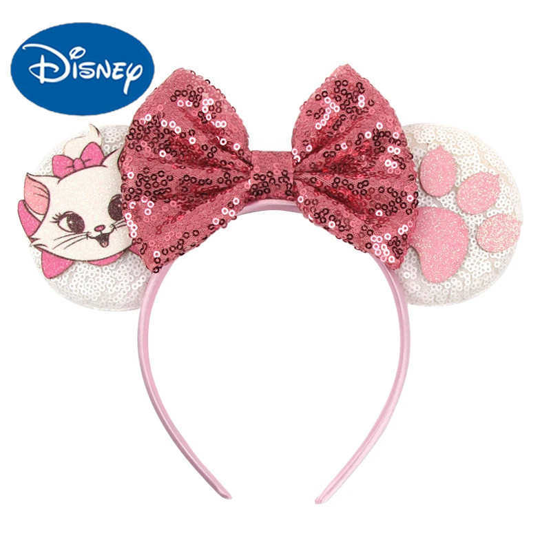 Disney Kawaii Disney Mary Cat Headband Shining 5 Bow Headband Adult Childrens Birthday Party Hair Accessories Role Playing Hair Accessories X250425