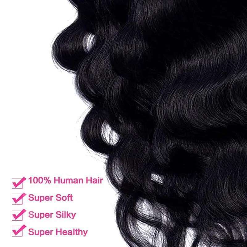 Body Wave Extensions Real Human Ins 100% Brazilian Seamless Clip In Hair For Women 120 Gram