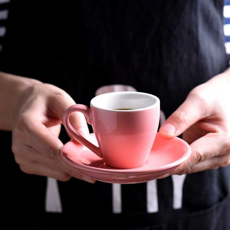 80cc European Creative Extra Strong Cup Mug Latte Cup Coffee Cup Set Latte Cup Ceramic Cup Y251125