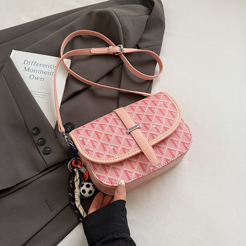 Fashionable Commuting Crossbody Bag New Style Leisure Pure Color All Kinds Of Shoulder Bag Wholesale Korean Fashion Foreign Style Bag Woman 2025s hot