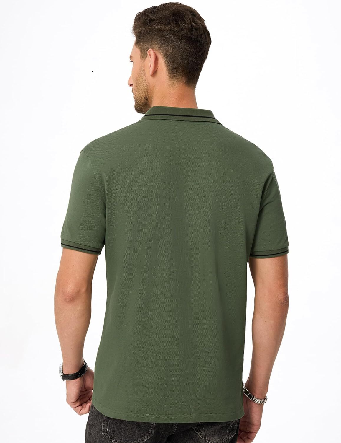 Mens Polo shirt Mens Casual Polo Shirts Classic Button Basic Short Sleeve Cotton Casual tops summer clothes