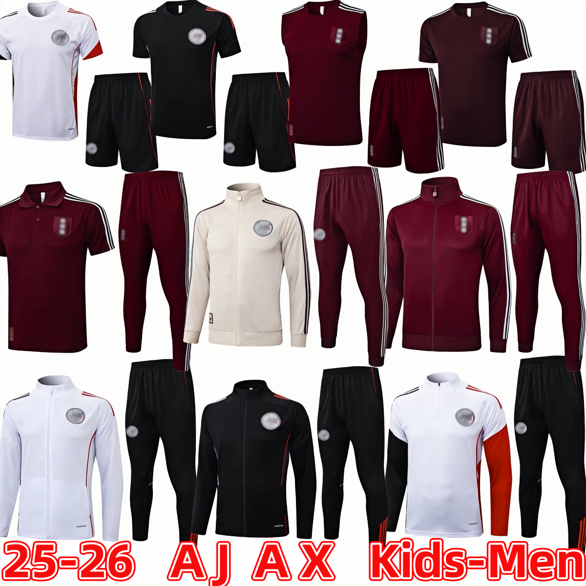 AFC LAJAX Amsterdam tracksuit Soccer Jersey Kids kit 25 26 aajax training suit Kits maillot Ajaox football shirts 2025 2026 ajaax men jacket s-xxl
