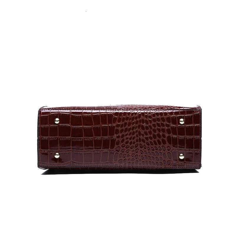 Luxury Designer Handbags Alligator Designer PU Patent Leather Crossbody For Women Tote Retro Ladies Messegner Shoulder Bag Bolsa