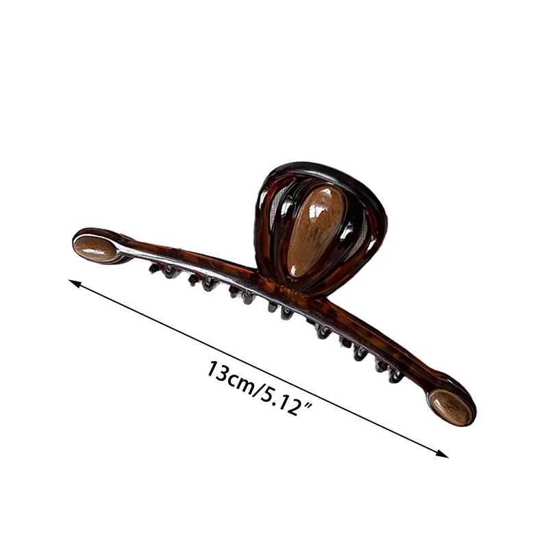 New retro womens hair clip acrylic shark clip Chinese style hair accessories fashionable girls headwear womens hair clipT250425