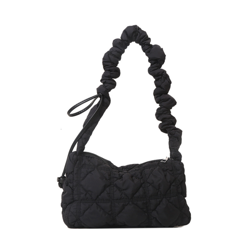 2025 New Designer Bag Free Delivery Shoes By 2023 Autumn Niche Korean Cloud Bubble Pleated Down Leisure Armpit Single Shoulder Crossbody Dumpling Bag