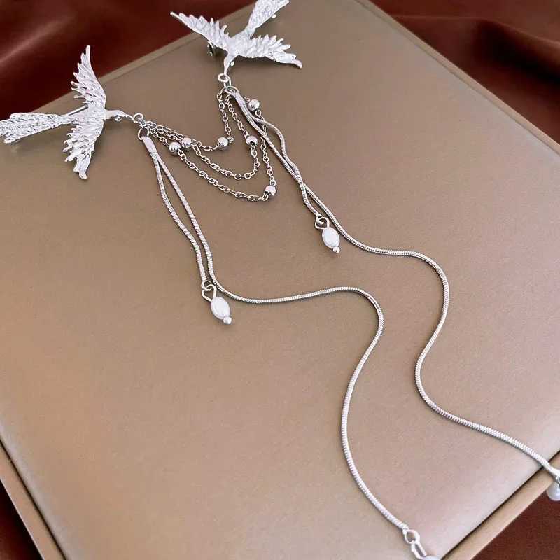 Fire Phoenix Brooch Pins Delicate Long Fringe Brooches for Women Men Animal Bird Corsage Clothes Bags Party Accessories J251125