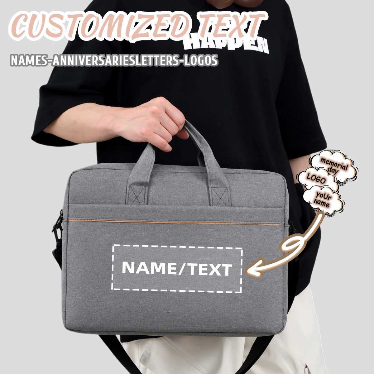 customized laptop bag 16-inch 14-inch handbag suitable for Apple Lenovo Xiaoxin commuter anti-fall protective cover diyT251125