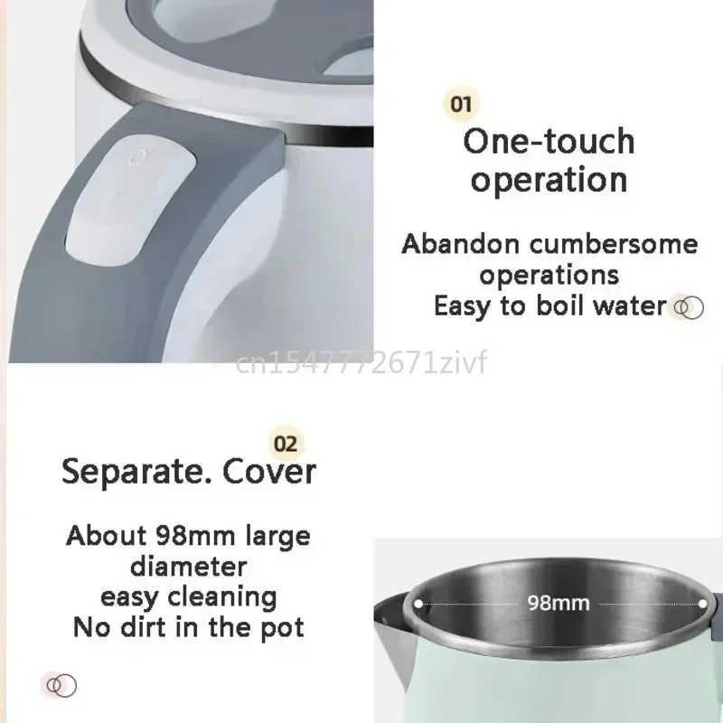 110 Volts 220 Volts 600 Watts 08 Liters Small Portable Household Electric Kettle 304 Stainless Steel Material C251125