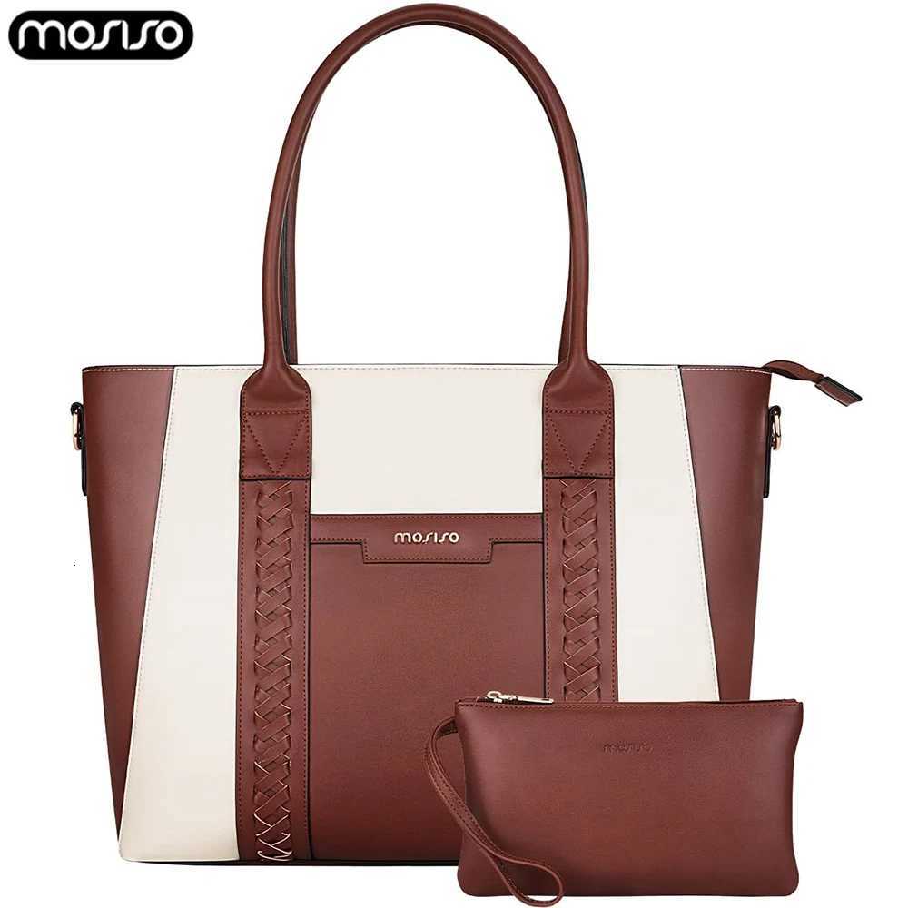 Laptop Bag 156 inch PU Leather Womens Tote Bag Waterproof Computer Briefcase Casual Shoulder Handbag for Business OfficeT251125