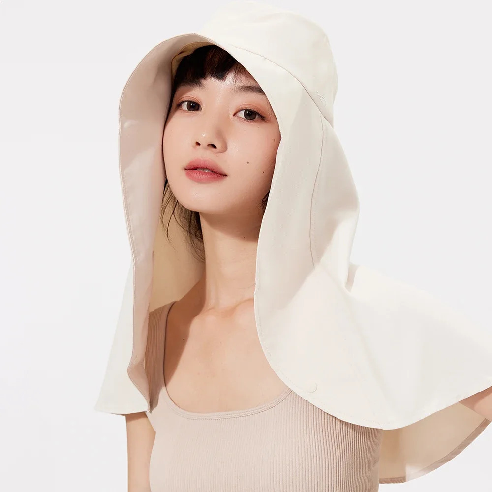 Ohsunny Outdoor Bucket Hat Women Neck Protection Sunscreen UP000 Motorcycle Face Head Scarf Breathable Bonnets 250424