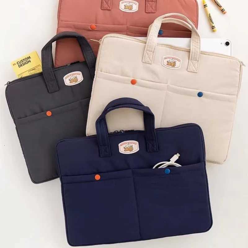 Ins Korean Cute Puppy Laptop Bag Portable MacBook Air Pro 13 133 14 156 Inch Case Shockproof Lightweight Student Notebook BagsT251125