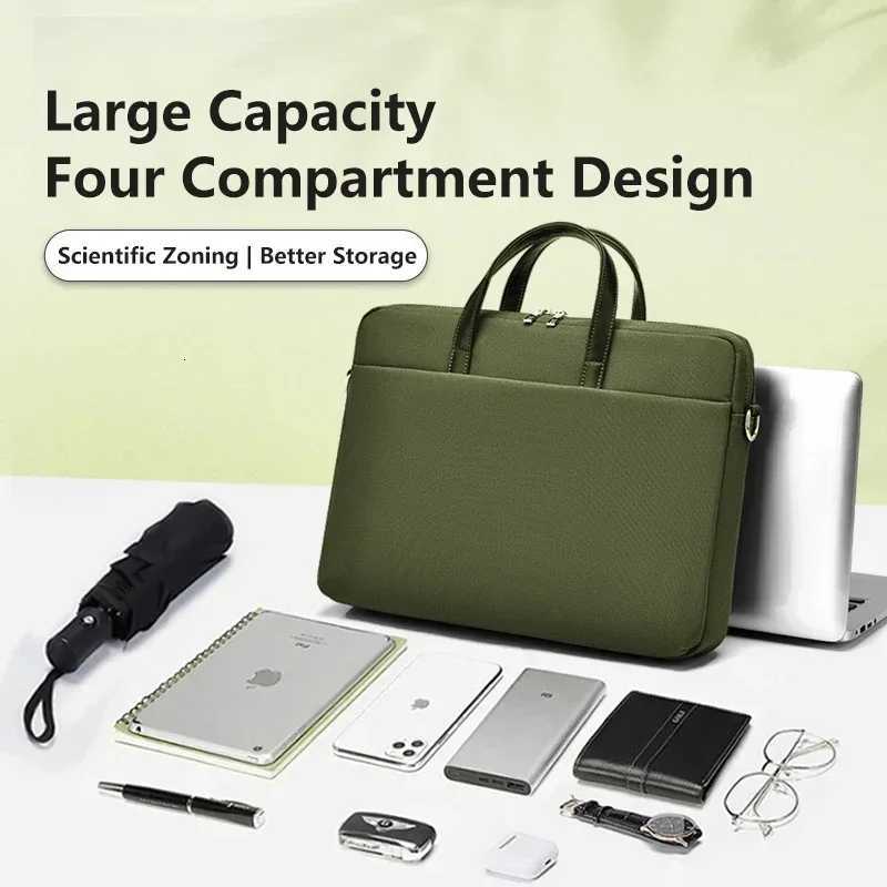 Laptop Bag 133 141 161 18 Inch Large Capacity Handbag Shoulder Notebook Briefcase Pouch Business Travel Office Xiaomi LenovoT251125