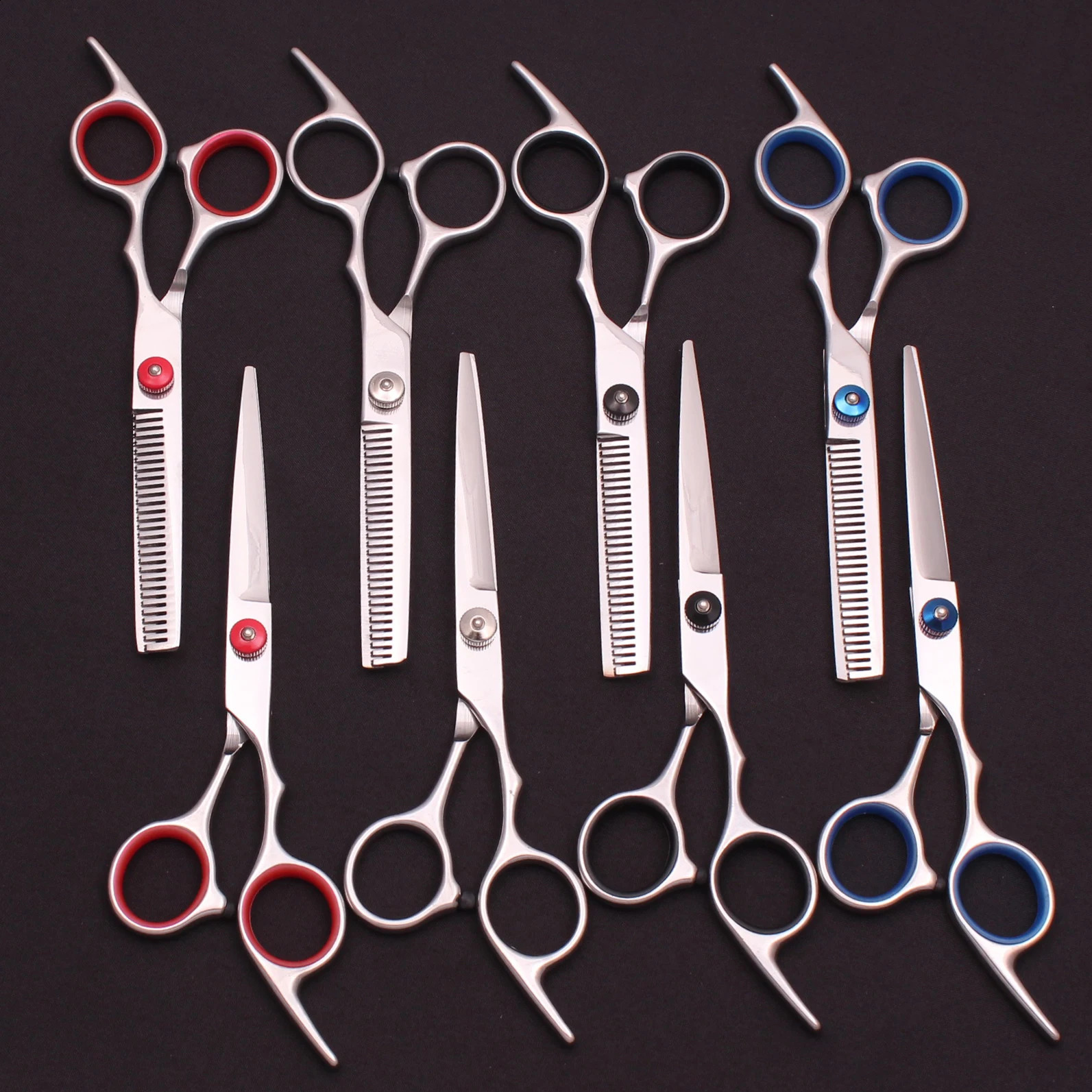 6 Professional Hair Scissors Thinning Cutting Shears Hairdressing Comb Razor Set Salon Barber Home Japan Steel Drop 250424