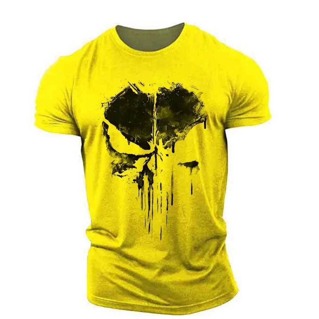 Mens 3D printed T-shirt Harajuku street sportswear elastic breathable oversized W250425
