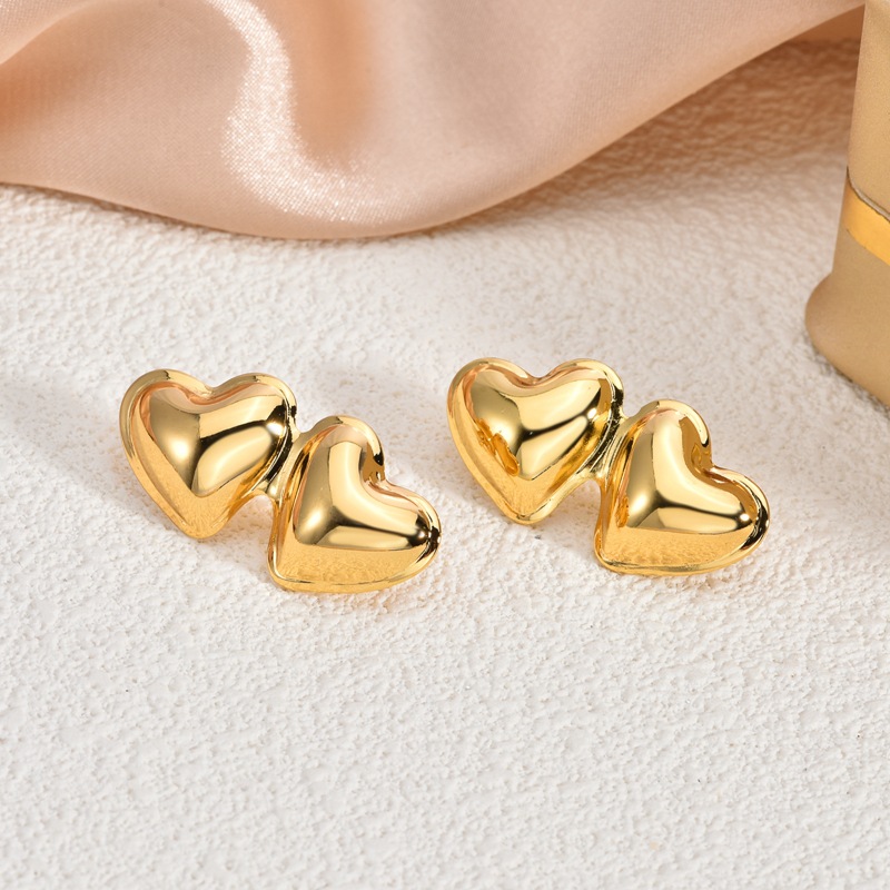 earrings designer jewelry women earring for men orecchini Earrings Fashion Women 18K Gold Plated Stainless Steel Geometry Earring Sweet Girls Wedding 