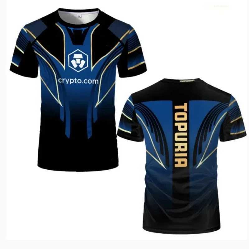 New mens wrestling competition T-shirt fan-shaped round neck 3D printed mens and womens outdoor short sleeved sports tops W250425
