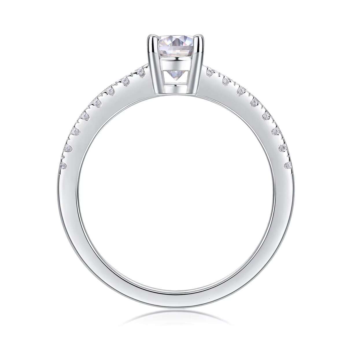VANFI Stylish Moissanite Wedding Ring 925 Sterling Silver for Bridal Occasions Fashionable Vaniti Jewelry