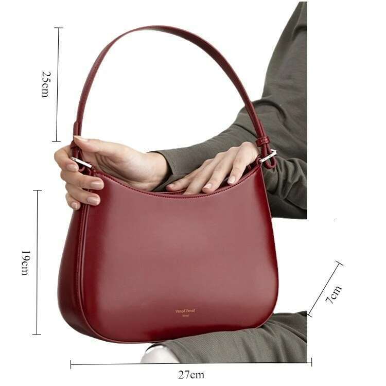 2025 New Baguette Bag Red Shoulder Handbags Large Capacity PU Female Tote Fashion Crossbody Bags For Women