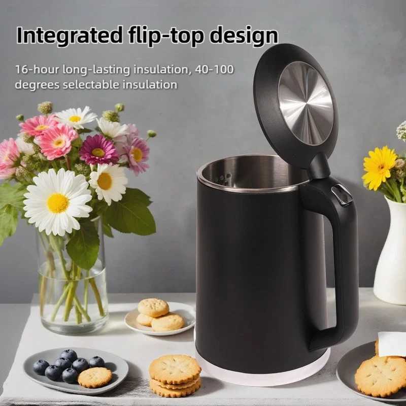 16L intelligent insulation electric kettle 304 stainless steel double insulation digital display kettle 1500W fast heating C251125