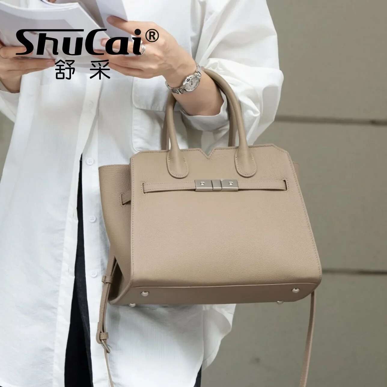 Genuine Leather Shoulder Crossbody Women High Quality Large Capacity Handbag Female Designer Ladies Big Wings Bag