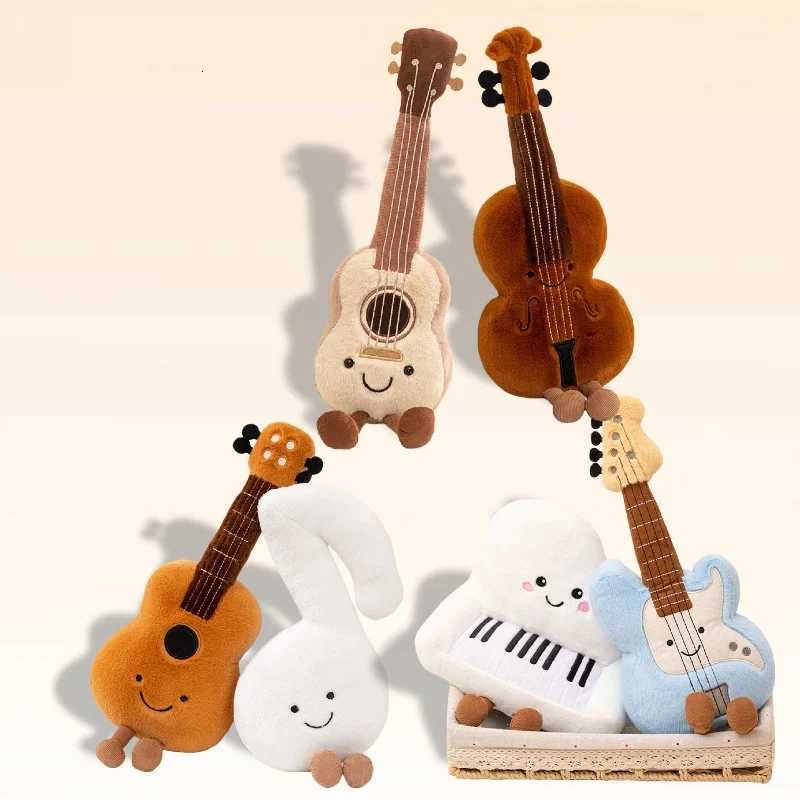 Cute Playful Music Instrument Plush Toy Stuffed ViolinPianoGuitarBassUkulele Soft Doll Birthday Gift for Kids Music LoversXJ251125