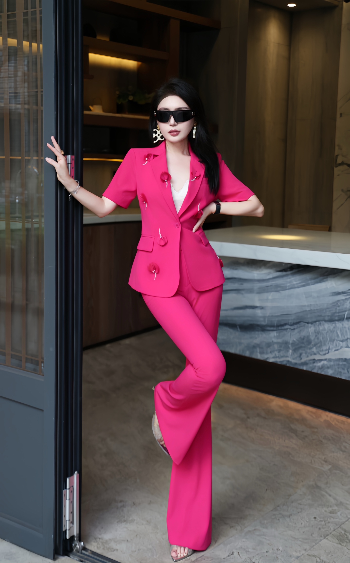 Womens Vest suits dress Vogue Paris Fashion Week Show Customized Fashion Tailored suits.M58