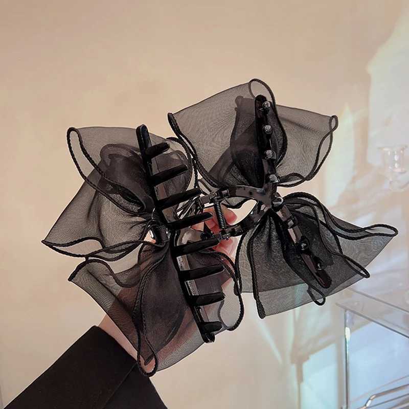 Home>Products>Fashionable chiffon bow hair clip>Elegant bow female hair clipT250425