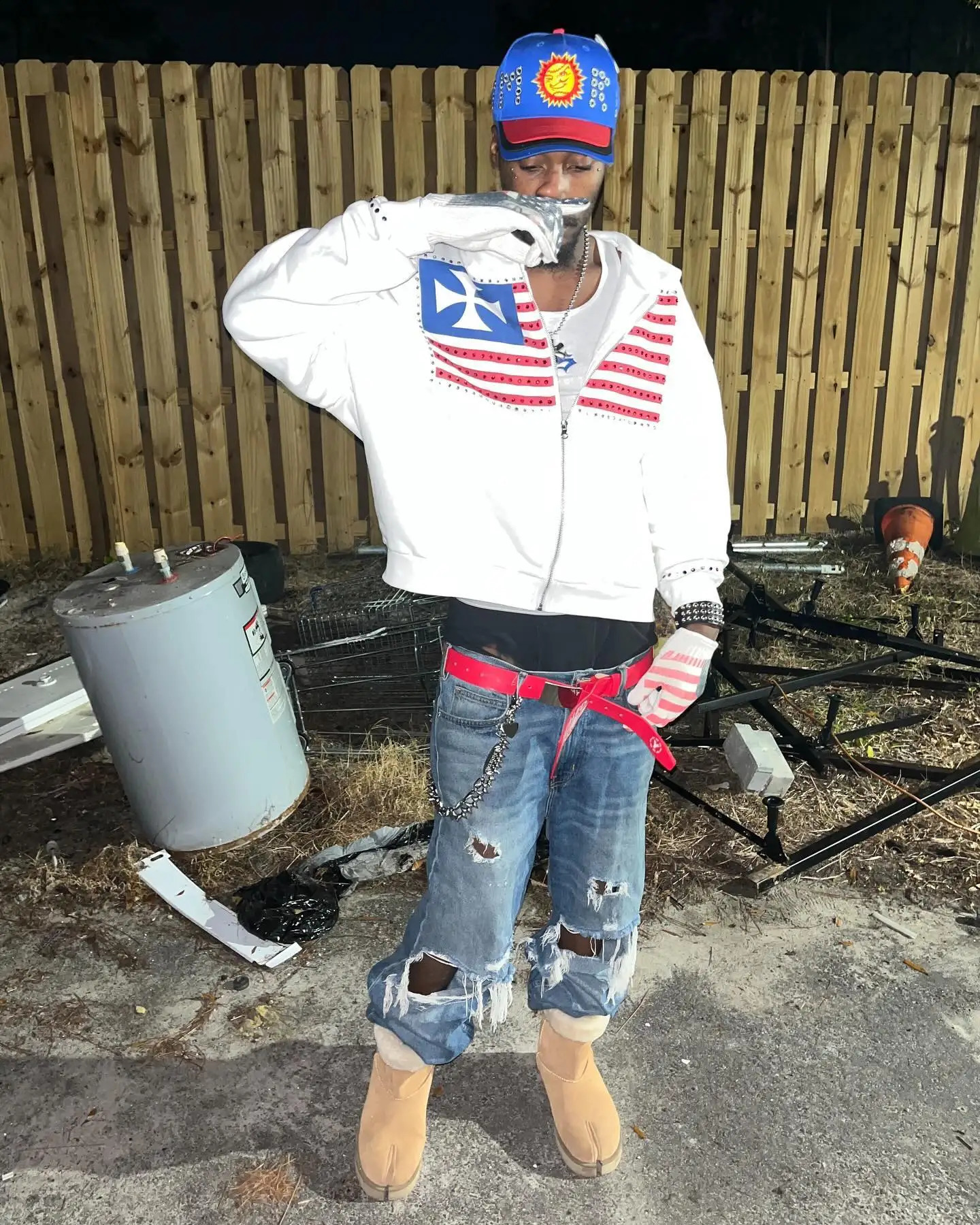 American fashion streetwear Gothic flag rhinestone embroidered zipper hoodie Y2k couple oversized loose cotton sweatshirt 250422